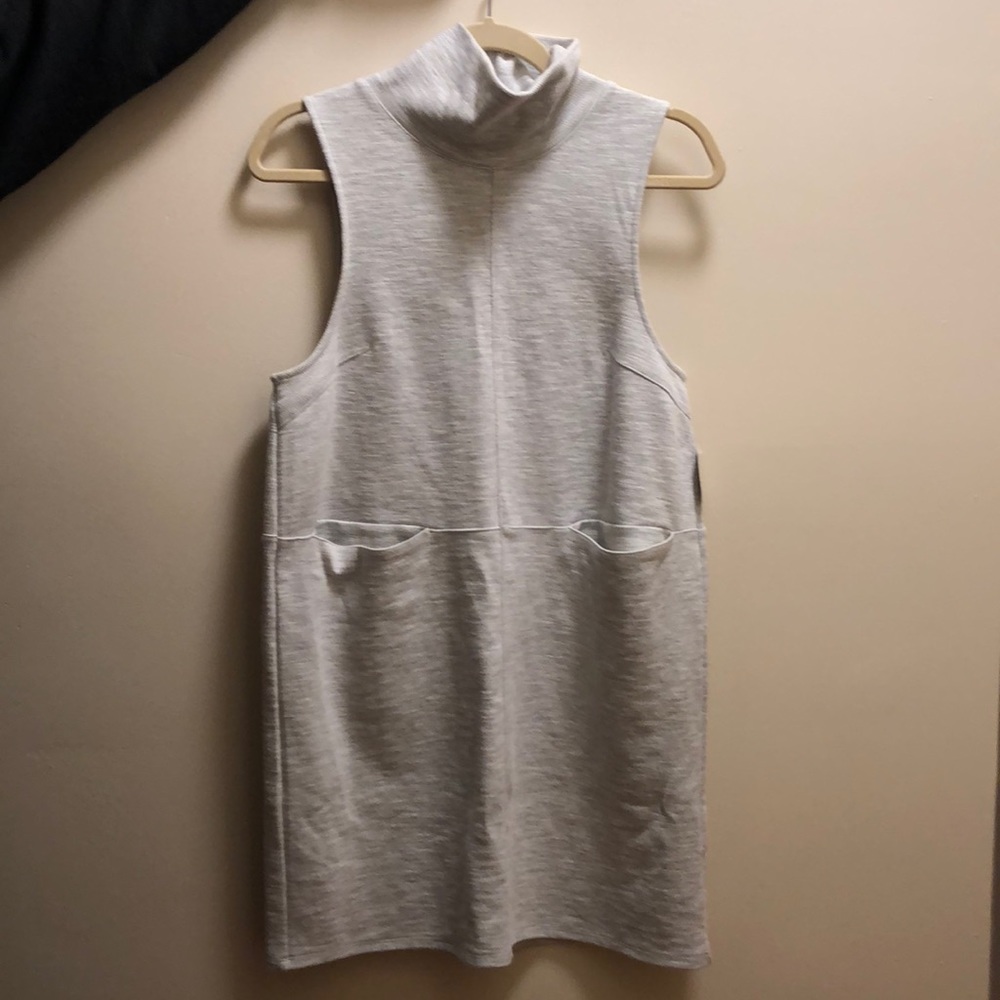 Free People Mockneck Shift Dress with Pockets